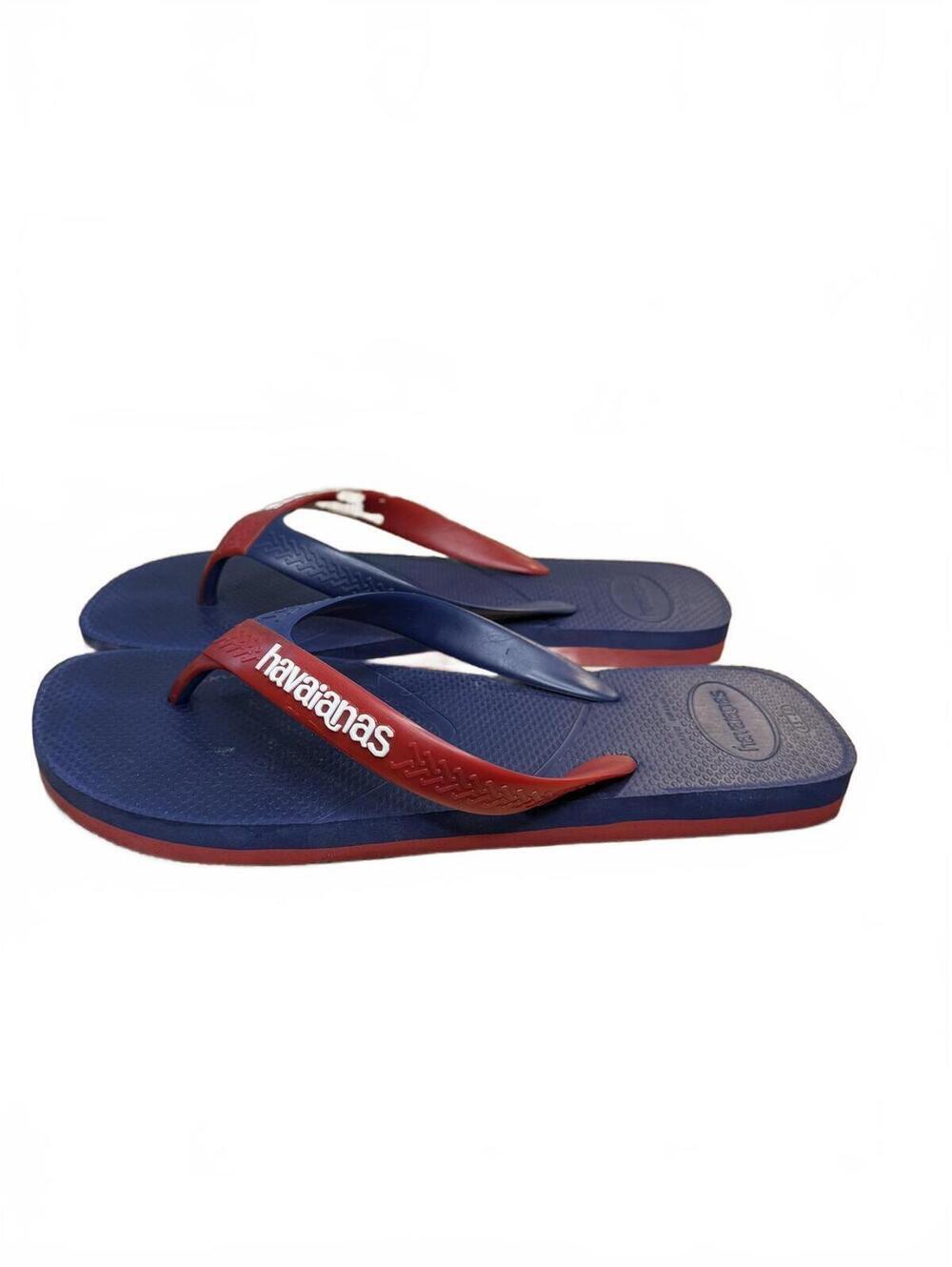 Men's Havaianas Blue and Red Flip Flops